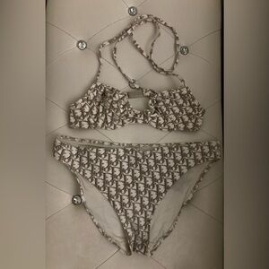 Christian Dior Beige Monogram Bikini